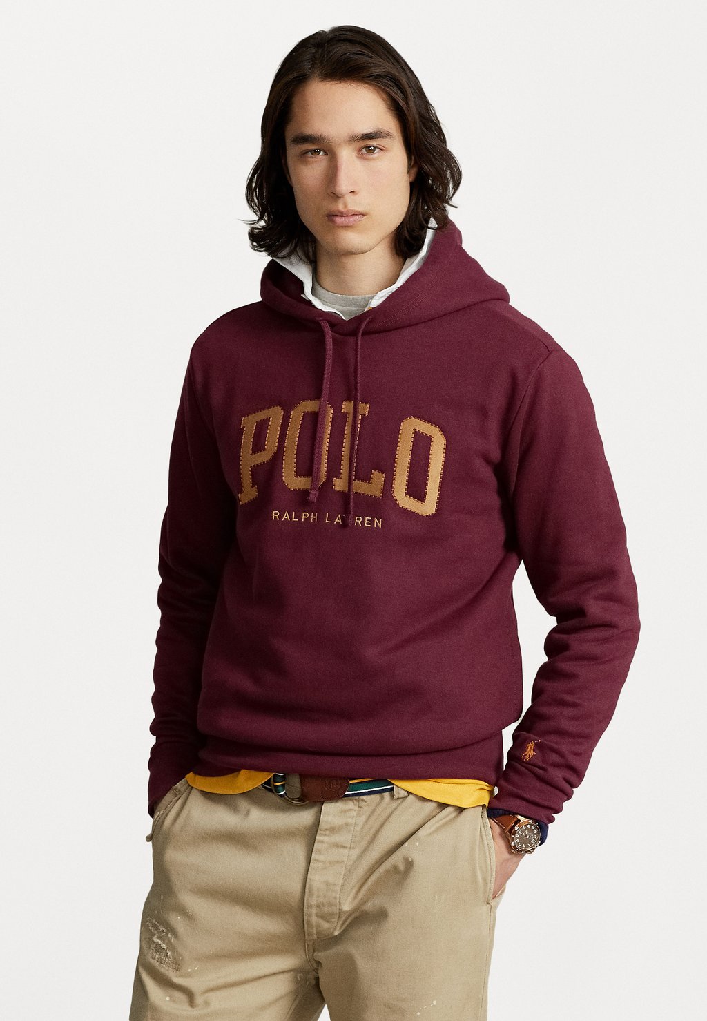 

Толстовка Polo Ralph Lauren Hood Long Sleeve, гарвардское вино, Коричневый