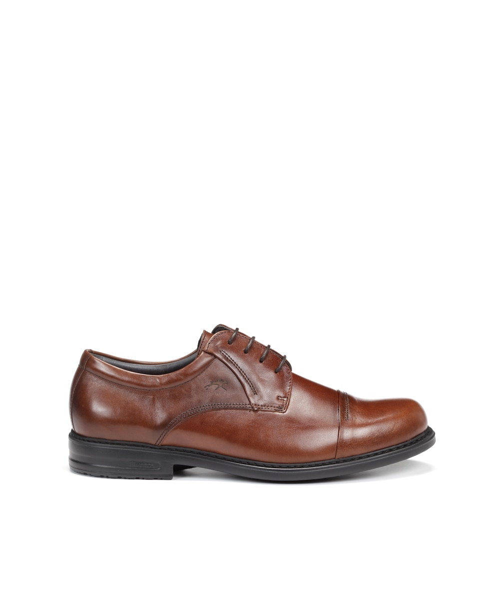 Мужские туфли на шнуровке коричневого цвета из кожи Fluchos, коричневый мужские мокасины коричневого цвета из кожи fluchos коричневый