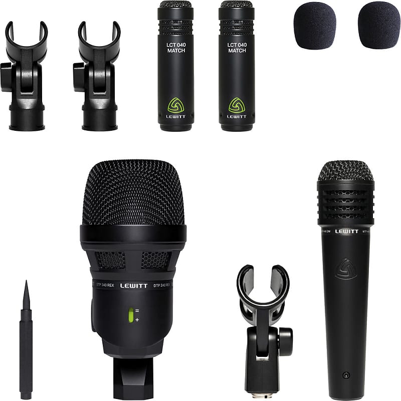комплект микрофонов lewitt beatkit 4pc drum microphone kit Комплект микрофонов Lewitt BEATKIT 4pc Drum Microphone Kit