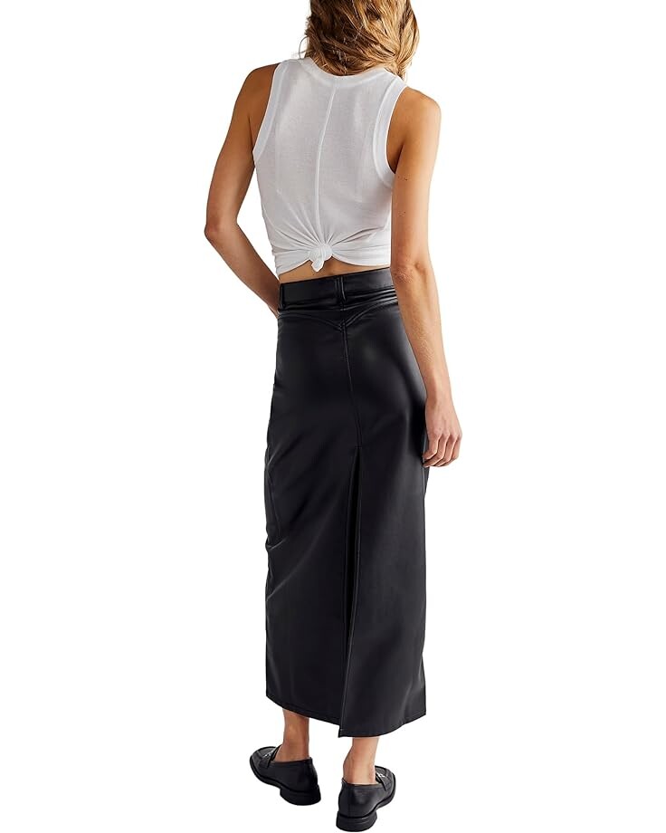 

Юбка Free People City Slicker Maxi, черный