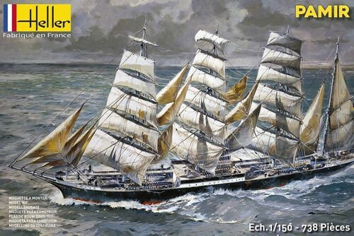 

Хеллер, Парусник Памир 1:150, Пластиковая модель Heller