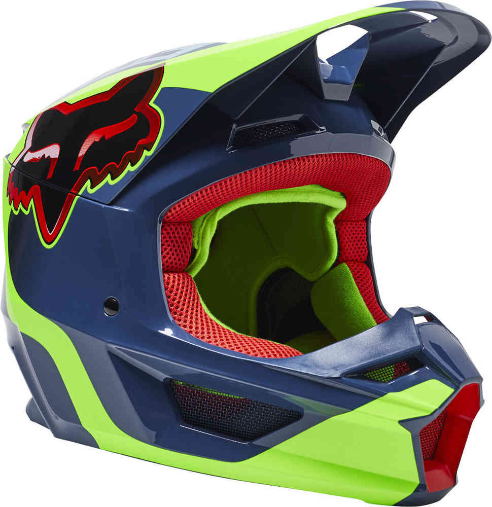 Шлем Fox V1 Venz для мотокросса FOX, цвет морской волны