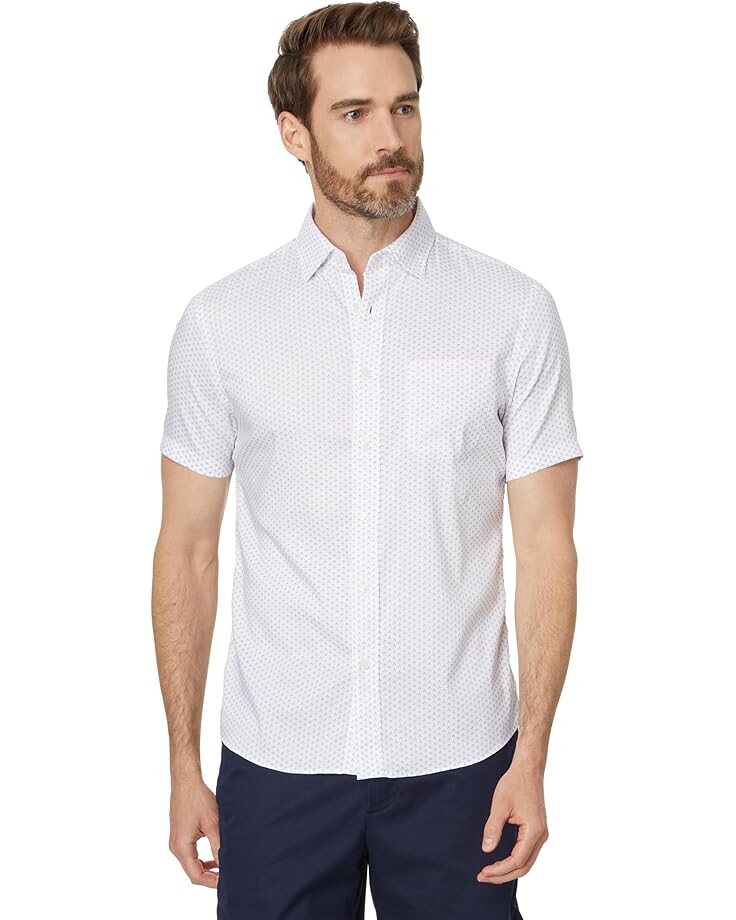 

Футболка Faherty SS Movement Shirt, цвет Cream Blue Clover