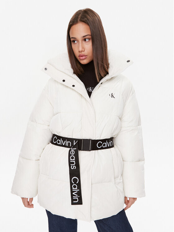 

Пуховик свободного кроя Calvin Klein, белый