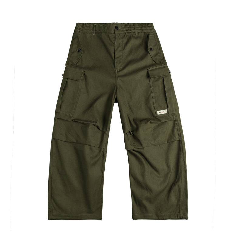 

Брюки Gabardine Cargo Pants Marni, зеленый