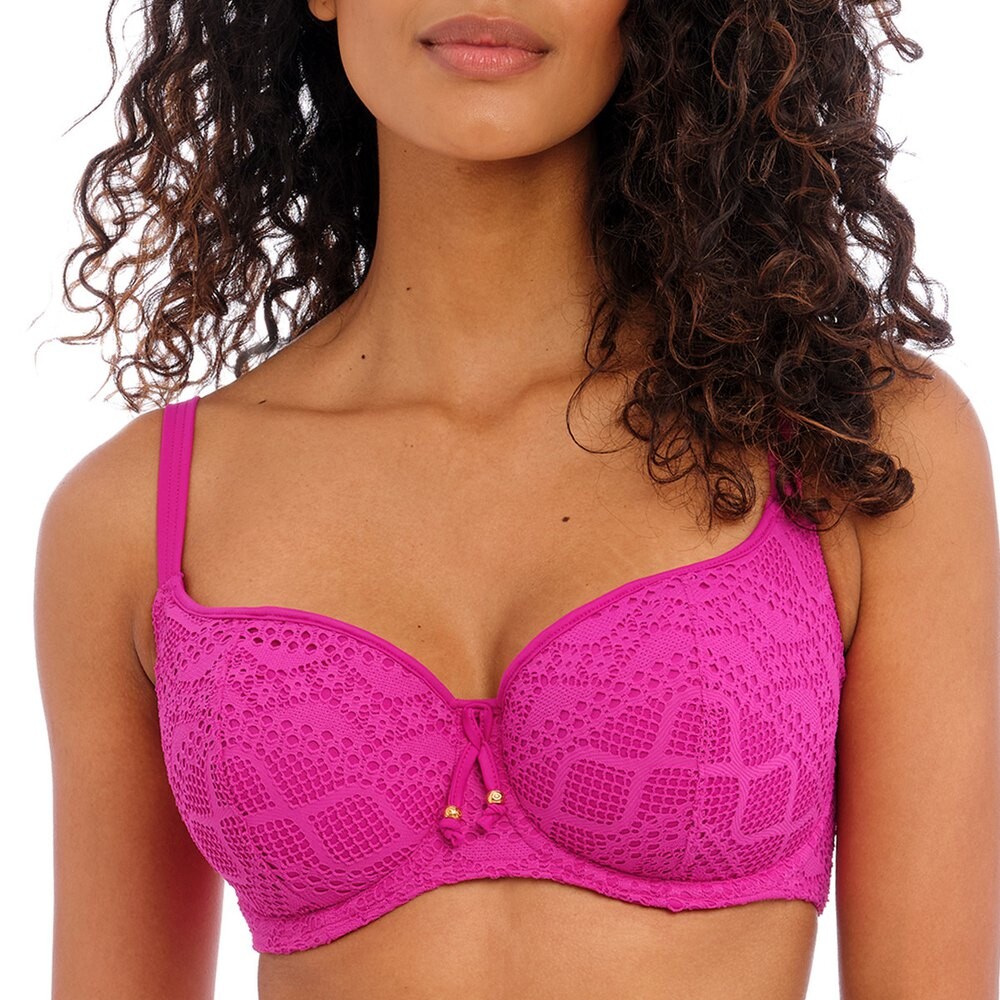 

Топ бикини Freya Swim Sundance Crochetd, розовый