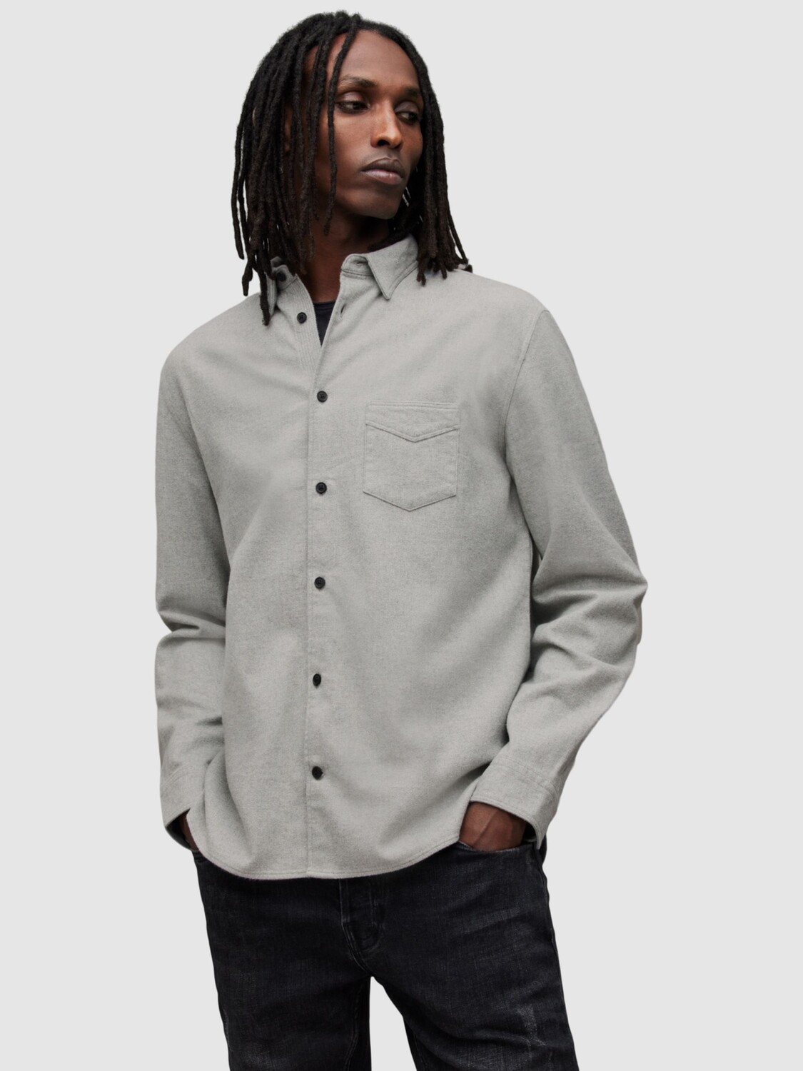 

Рубашка с длинным рукавом Arden AllSaints, серый
