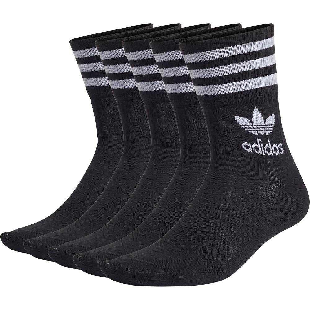 

Носки adidas Originals Mid Cut Crew 5 Pairs, черный