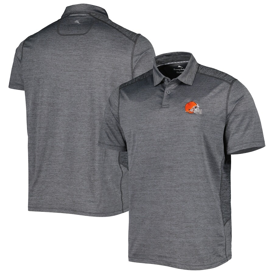 

Поло с коротким рукавом Tommy Bahama Cleveland Browns, угольный