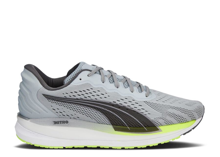 

Кроссовки Puma Magnify Nitro Surge 'Platinum Grey Lime Squeeze', серый