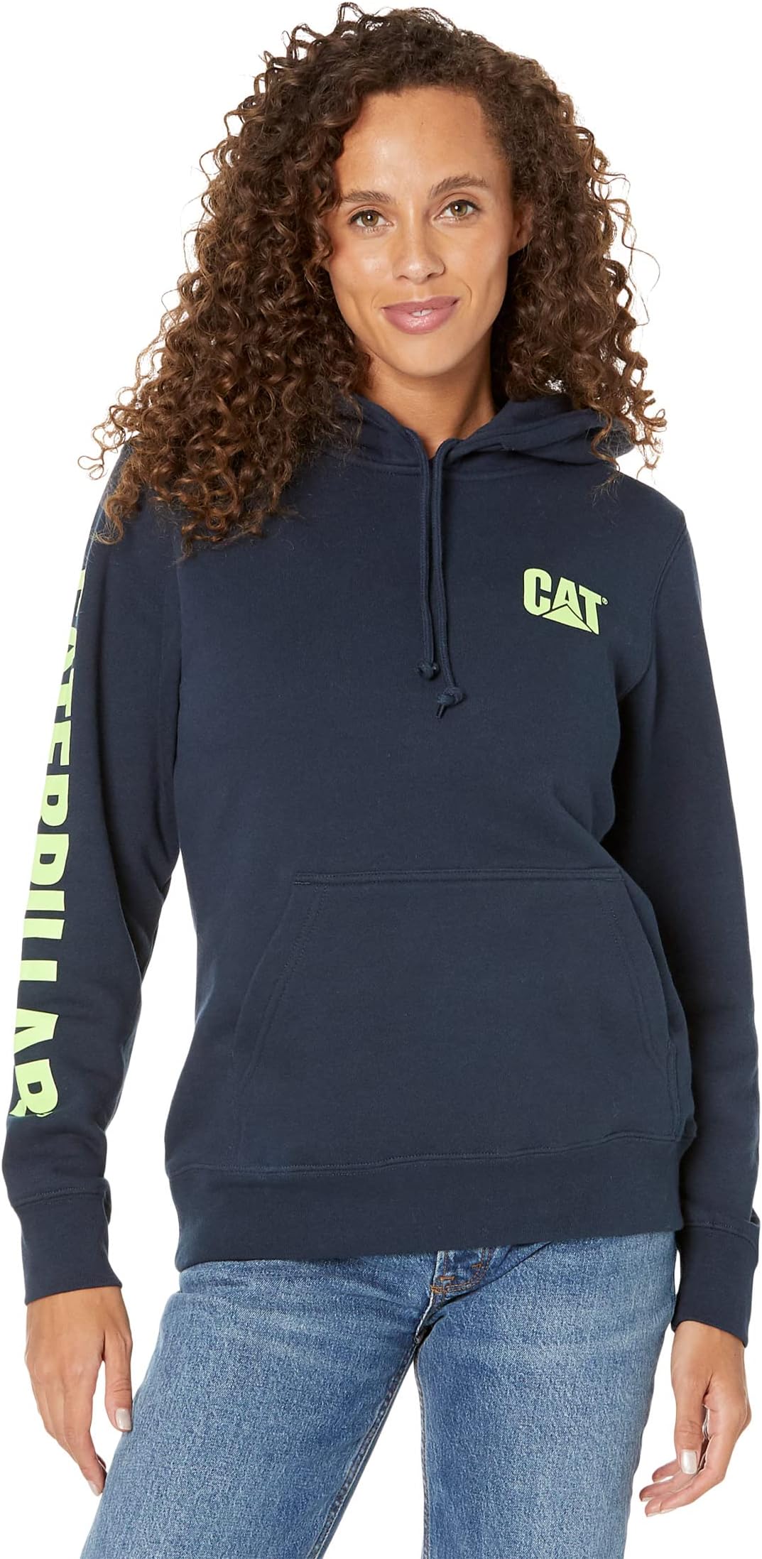 Толстовка с капюшоном и пуловером с логотипом торговой марки Caterpillar, цвет Eclipse