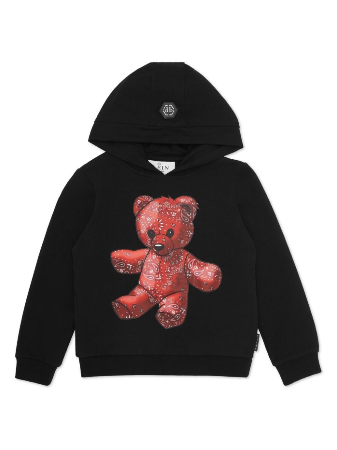 

Толстовка с капюшоном и принтом Teddy Bear Philipp Plein Junior, черный