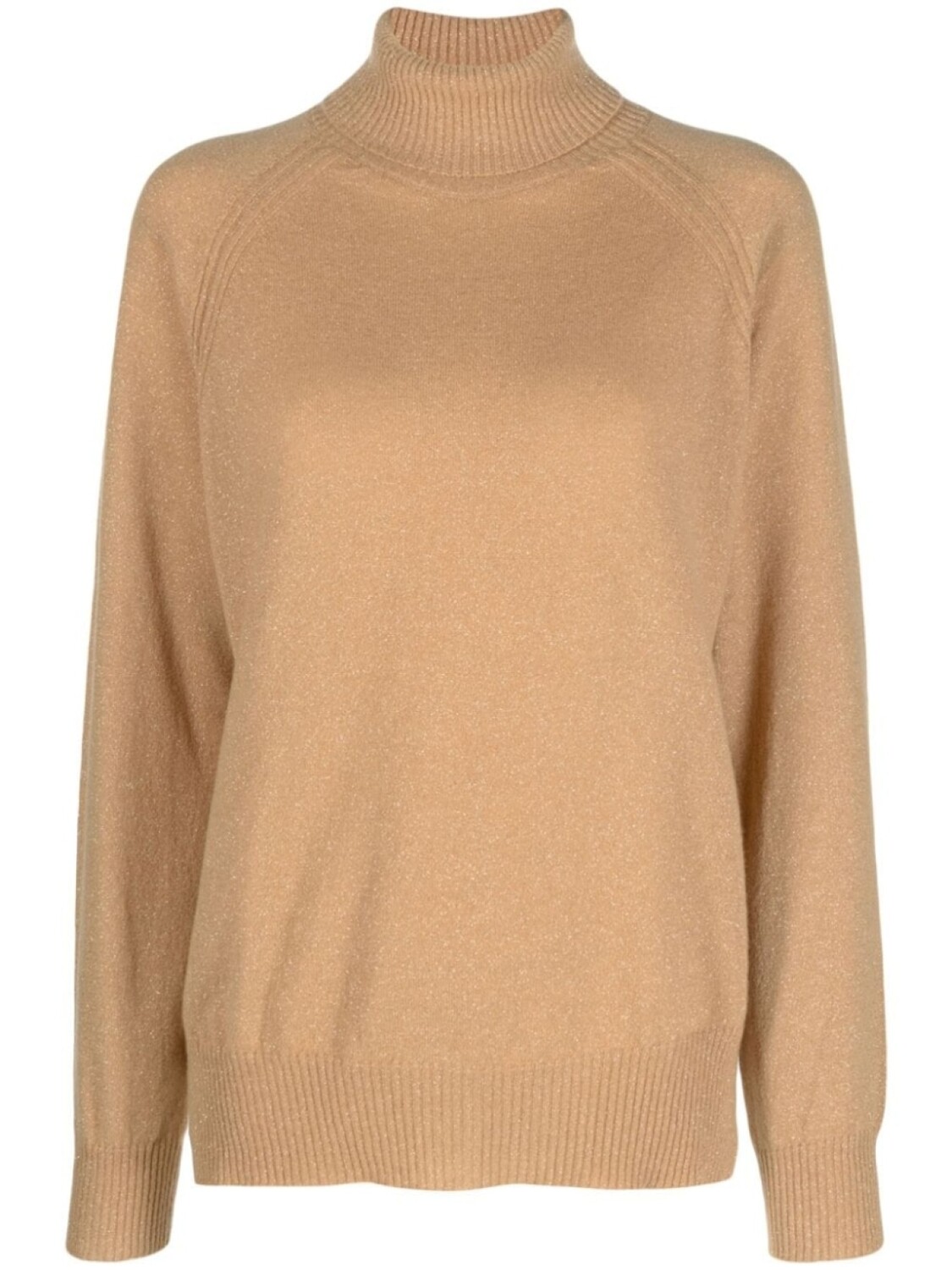 

TWINSET джемпер Lurex с высоким воротником, нейтральный цвет