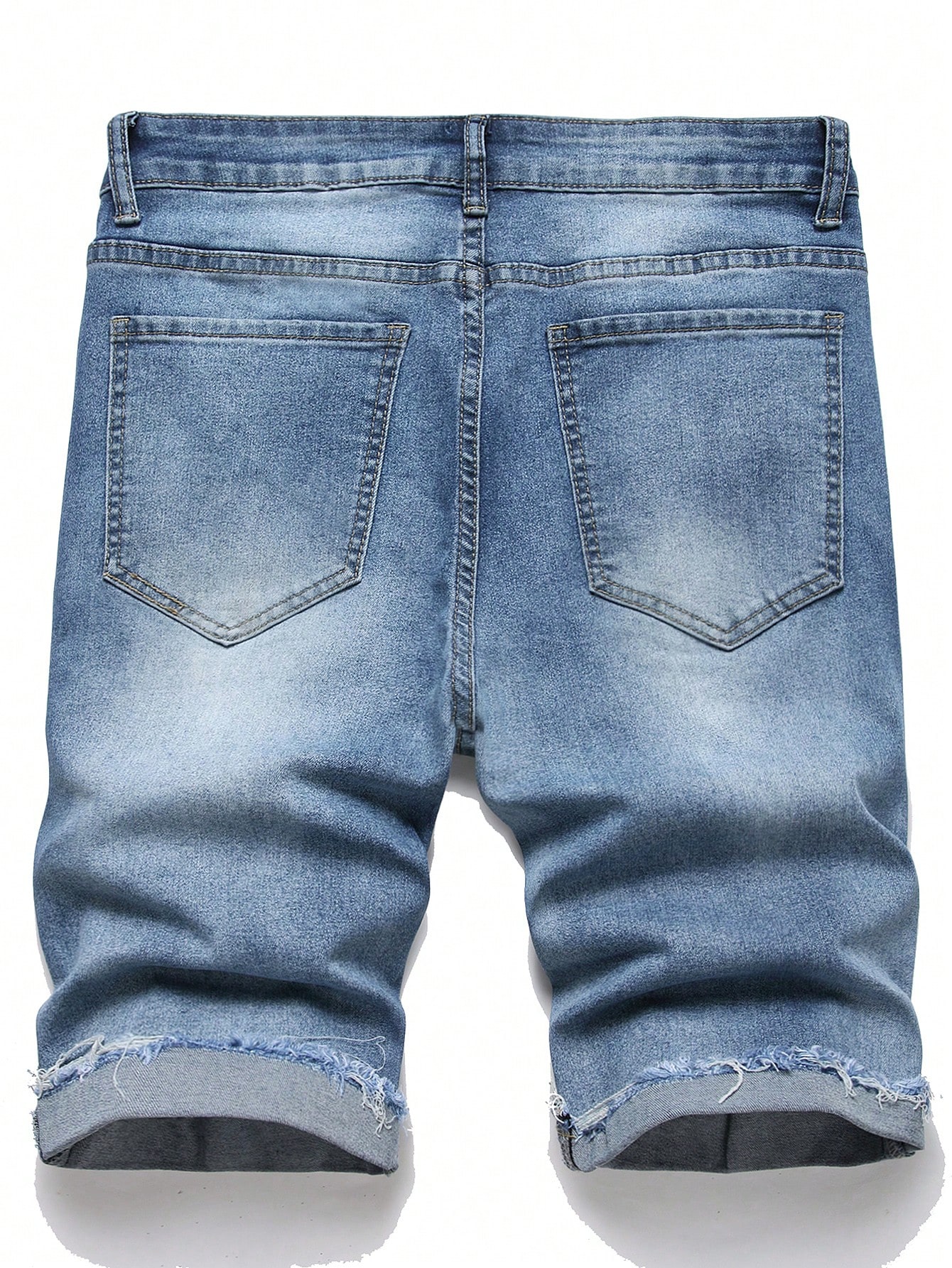 цена Мужские потертые джинсовые шорты Manfinity Hypemode, средняя стирка