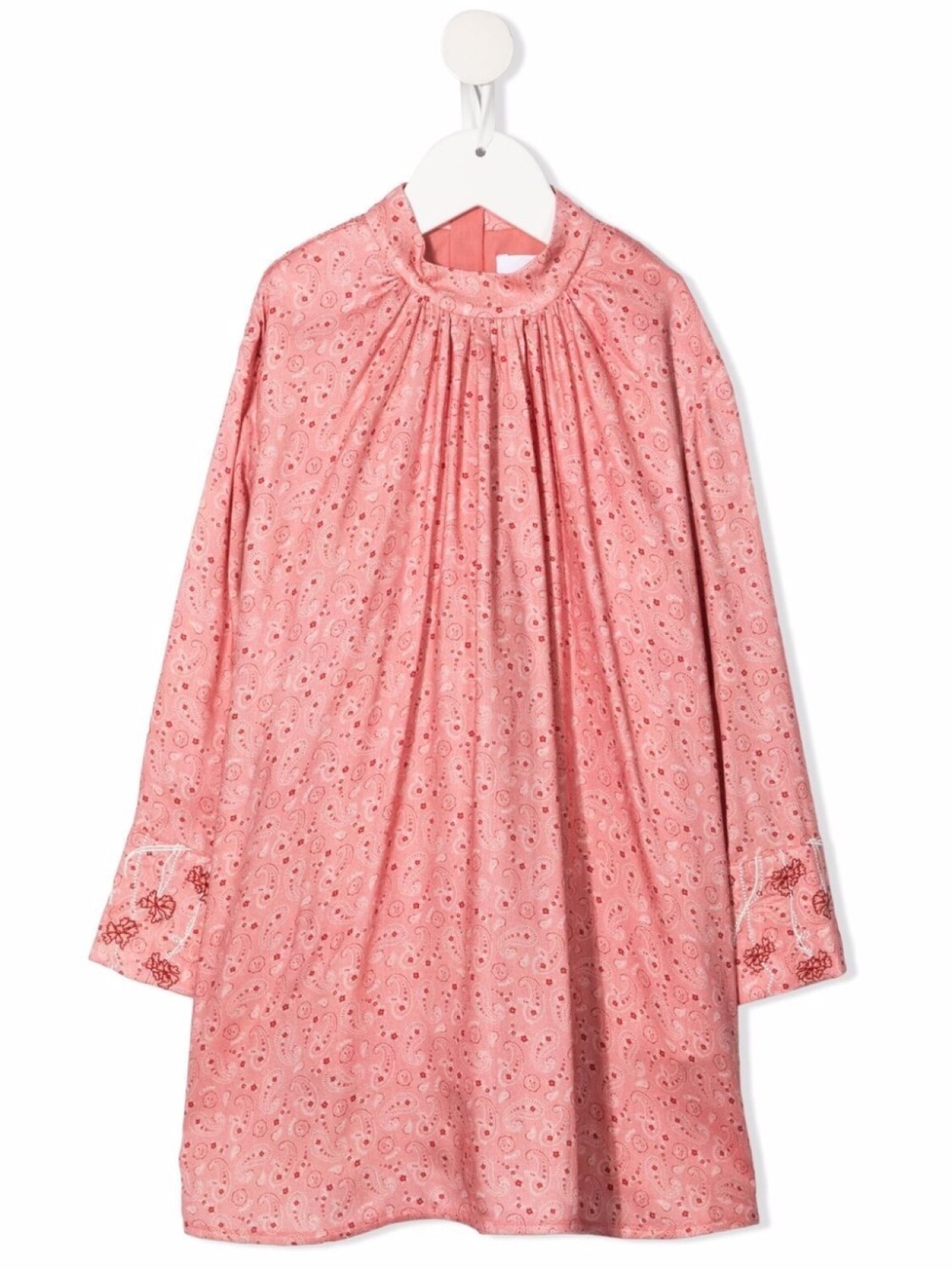 

Chloé Kids платье-трапеция с принтом пейсли, розовый