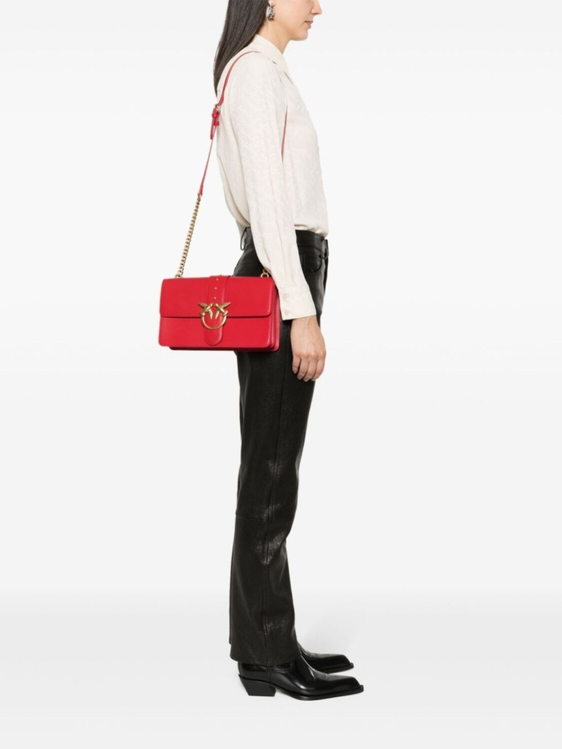 

Сумка PINKO Classic Love One, красный