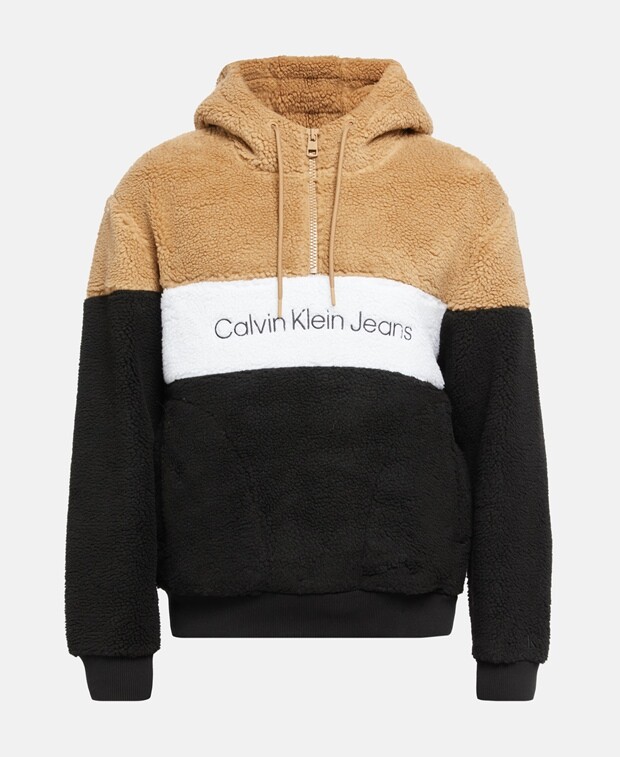 

Флисовая толстовка Calvin Klein Jeans, темно коричневый
