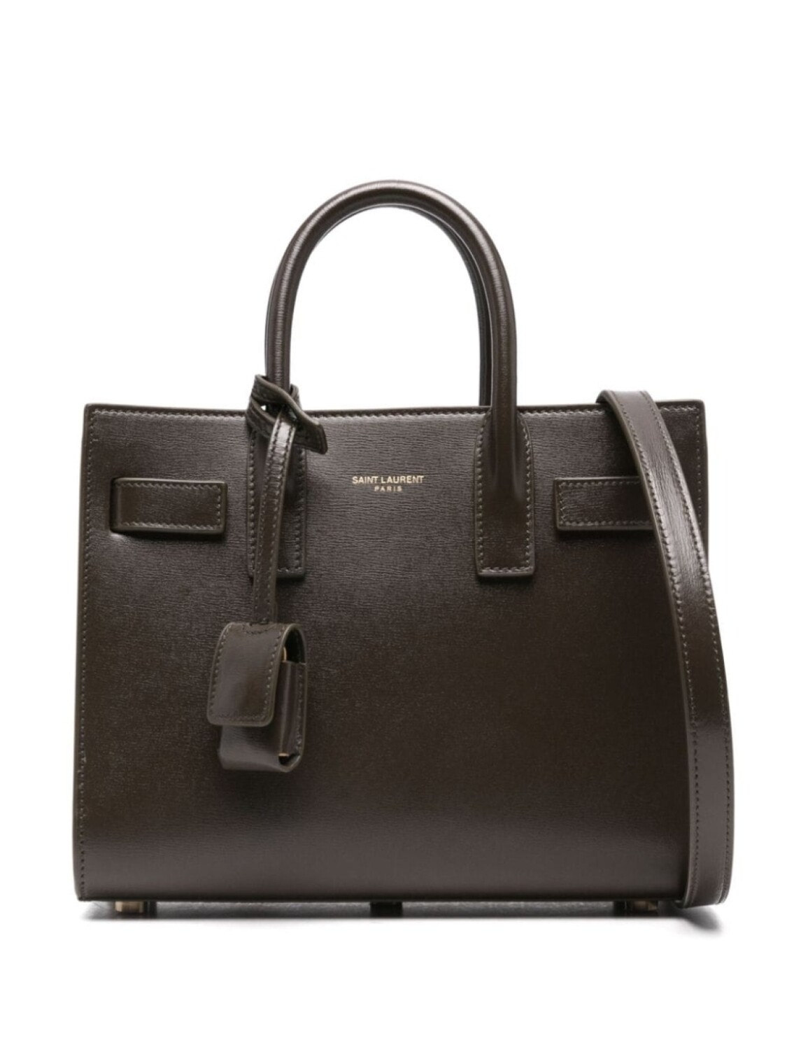 

Saint Laurent сумка-тоут Sac de Jour размера мини, зеленый
