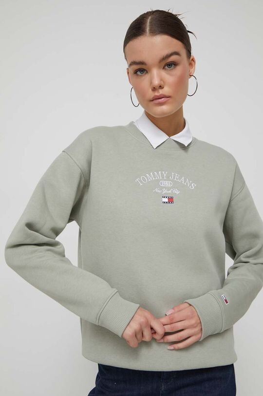 

Фуфайка Tommy Jeans, зеленый
