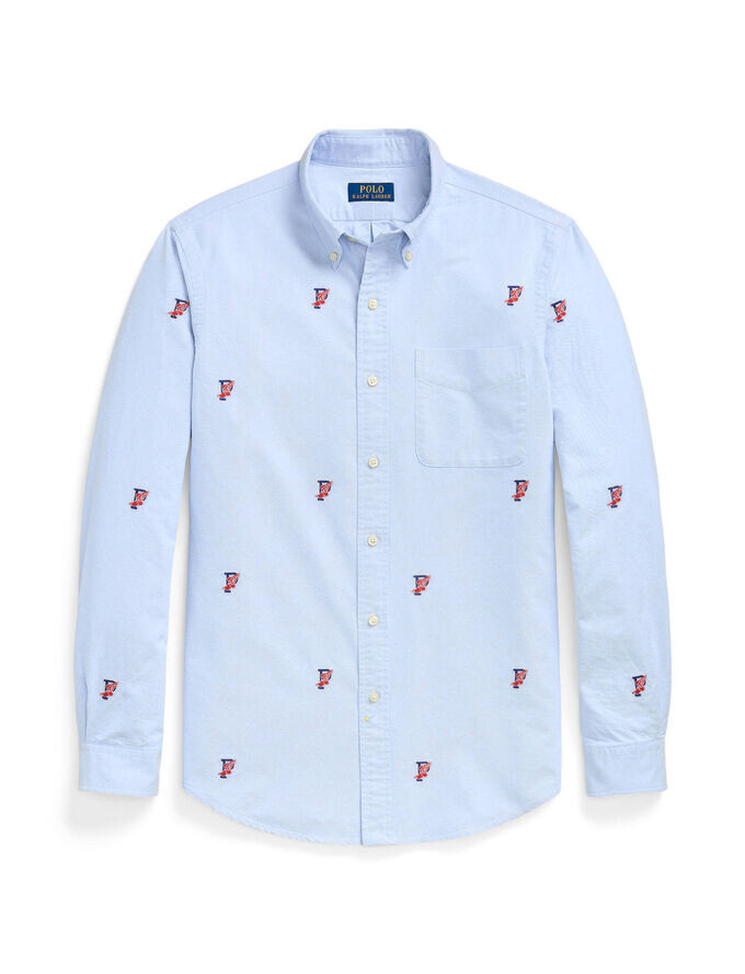 

Рубашка классического кроя с длинным рукавом Polo Ralph Lauren, синий