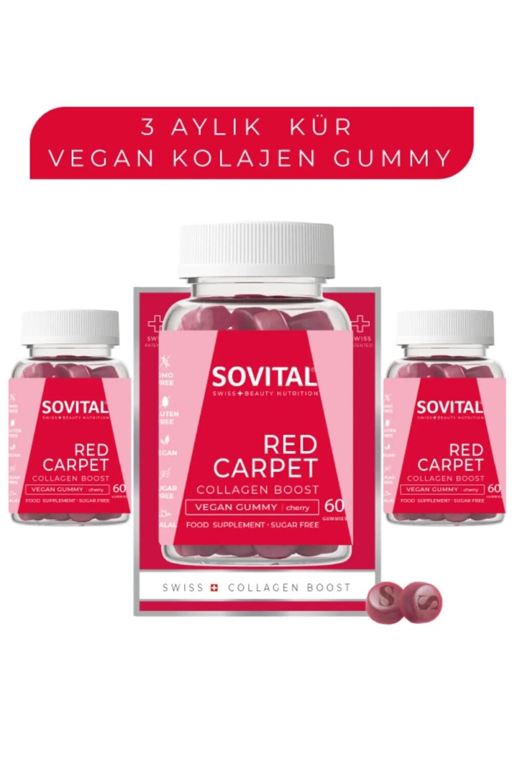 

Sovital Red Carpet Collagen Boost Anti-Aging 60 шт., 3 шт.