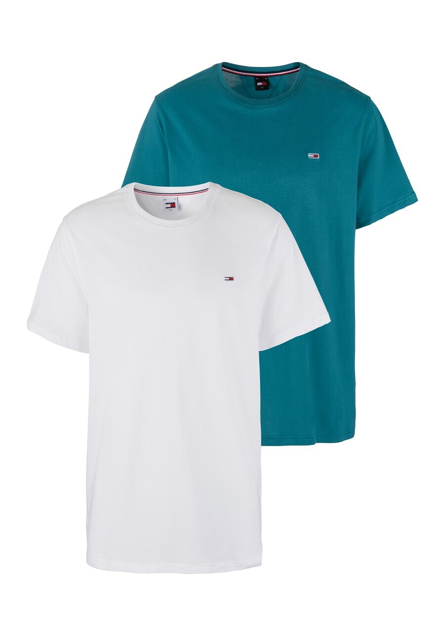 

Футболка Tommy Jeans, цвет Petrol/White
