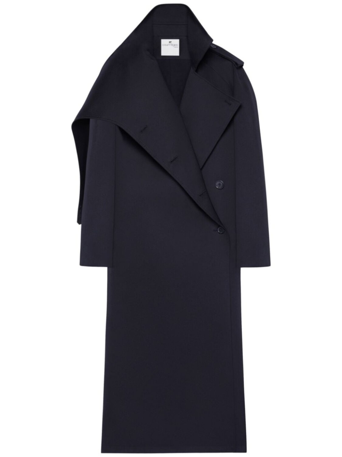 

Courrèges тренч Oblique, черный