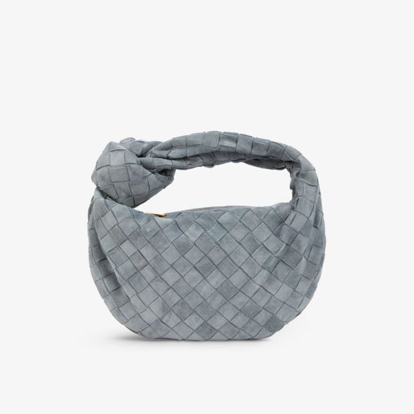 

Замшевая сумка Mini Jodie intrecciato с верхней ручкой Bottega Veneta, желтый