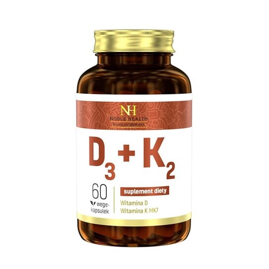 

Noble Health, D3K2, 60 капсул