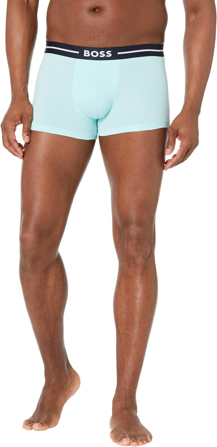 

Трусы 3-Pack Bold Logo Trunks BOSS, цвет Charcoal/Aqua/Black