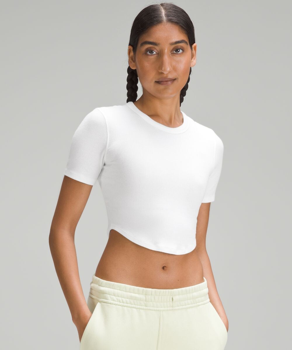 

Укороченная футболка Hold Tight Lululemon, белый