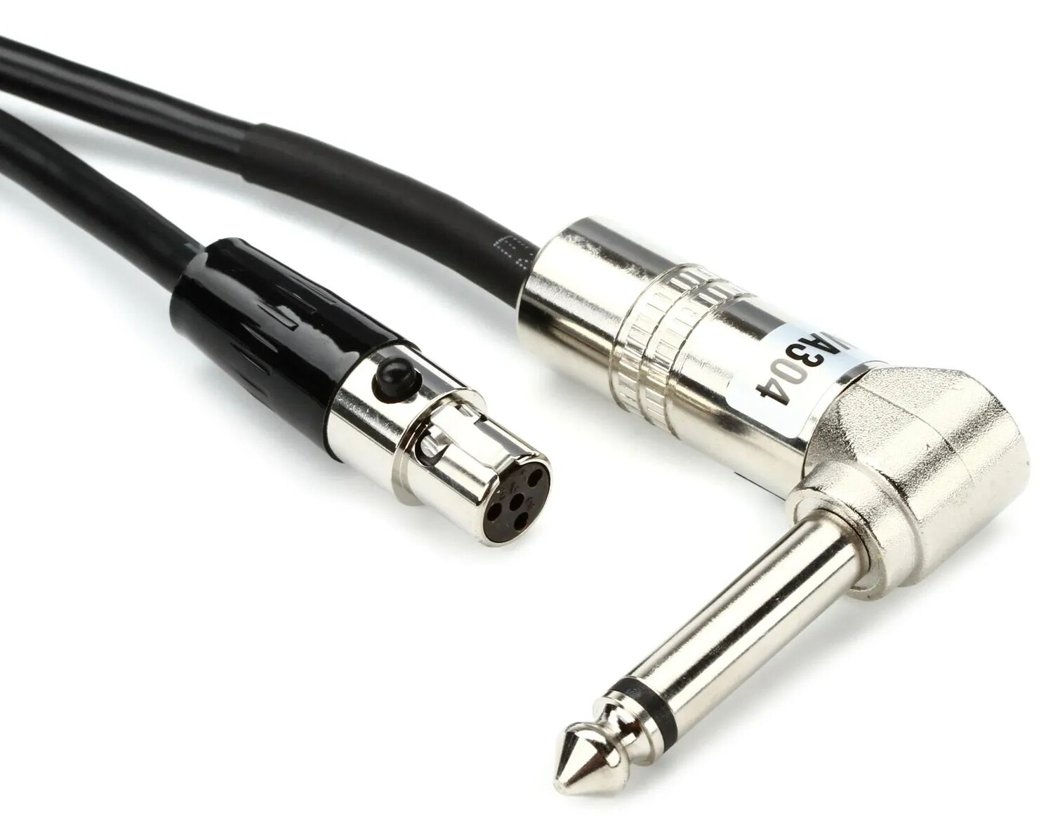 

Shure WA304, угловой 1/4 дюйма, инструментальный кабель TA4F для беспроводного поясного передатчика