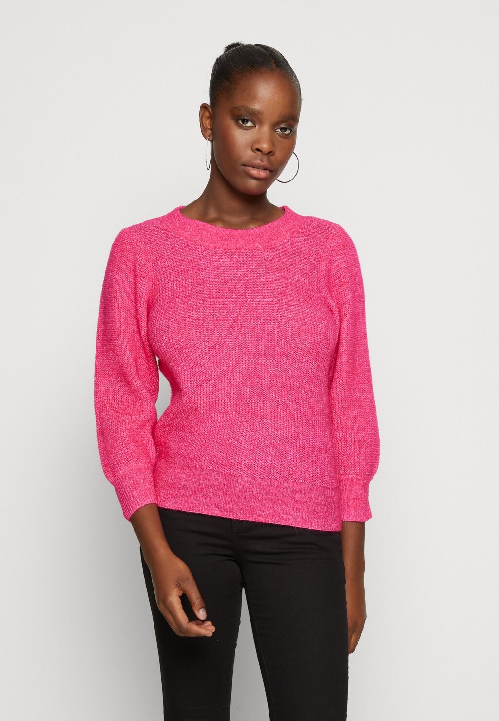 

Свитер Vero Moda Vmvigga 3/4 Ga Boo Rep, розовый тысячелистник / меланж