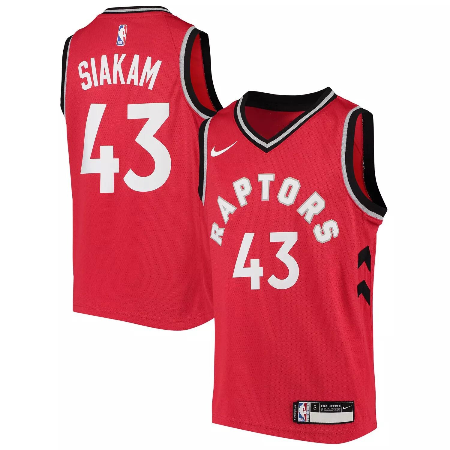 

Молодежная красная майка Nike Pascal Siakam Toronto Raptors Swingman — Icon Edition Nike