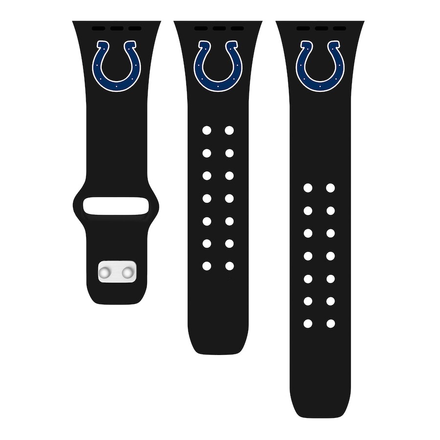 

Ремешок для часов Artinian Indianapolis Colts, черный
