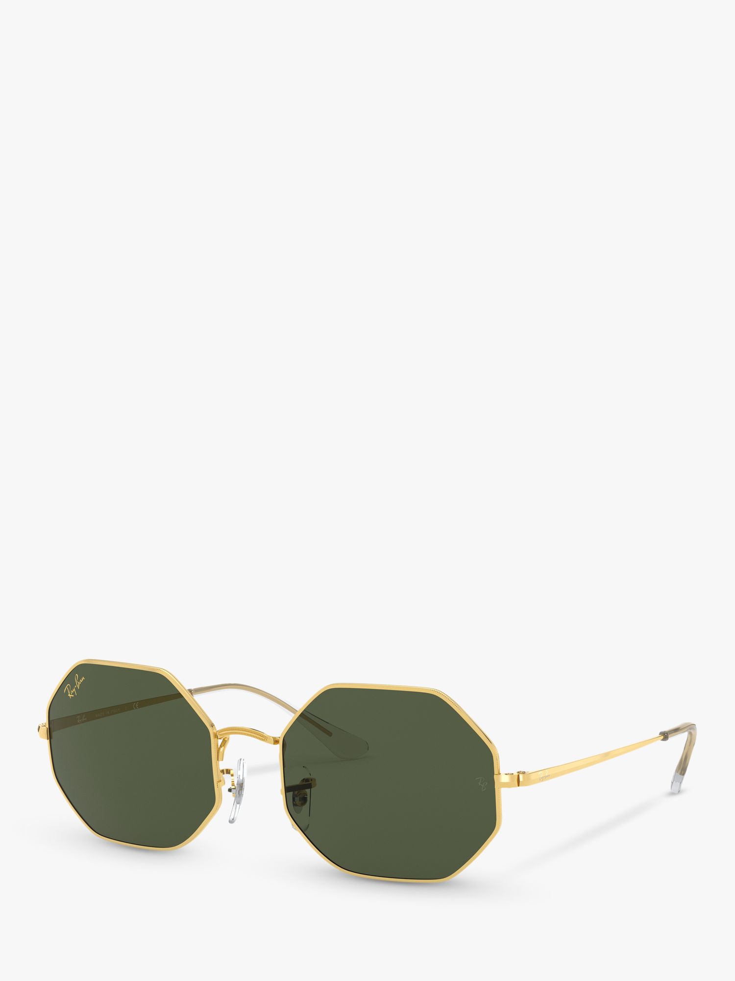 Солнцезащитные очки Ray-Ban RB1972 унисекс, восьмиугольные, золотистые/зеленые