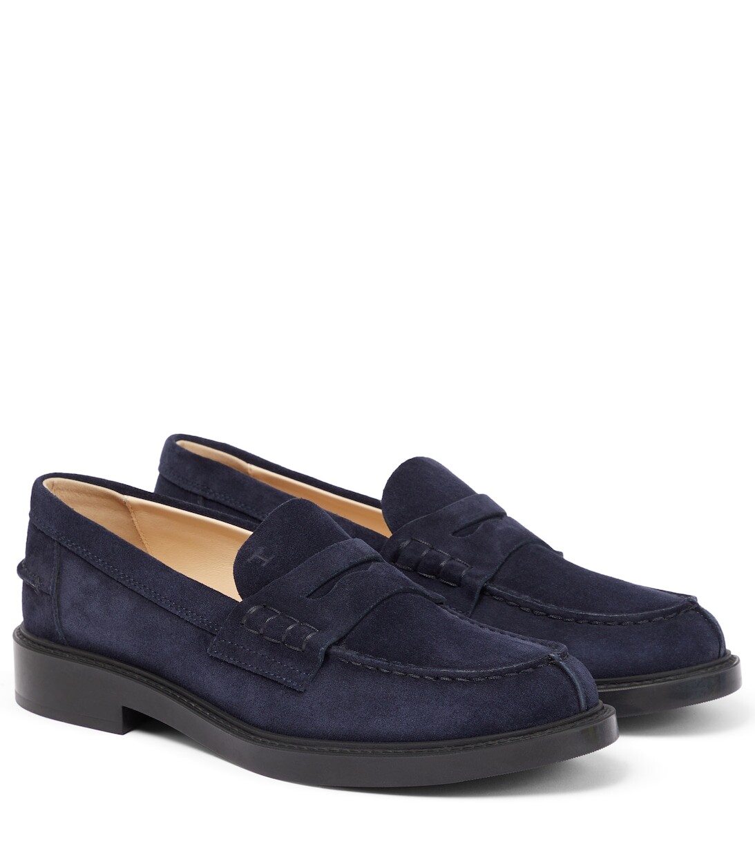 

Замшевые пенни-лоферы Tod's, синий