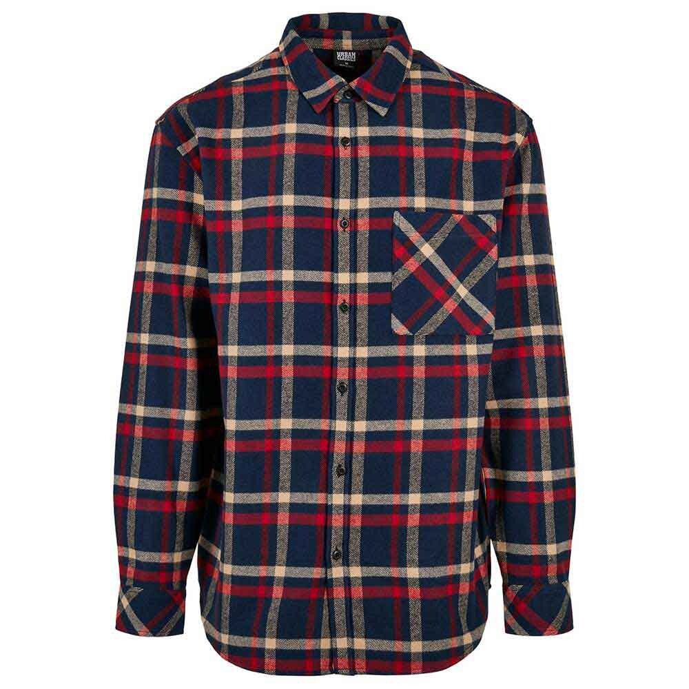 

Рубашка с длинным рукавом Urban Classics Heavy Oversized Checked, синий
