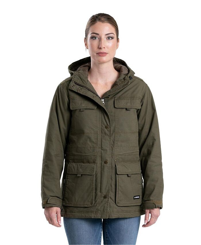 

Женское практичное пальто Softstone Washed Duck Berne, зеленый