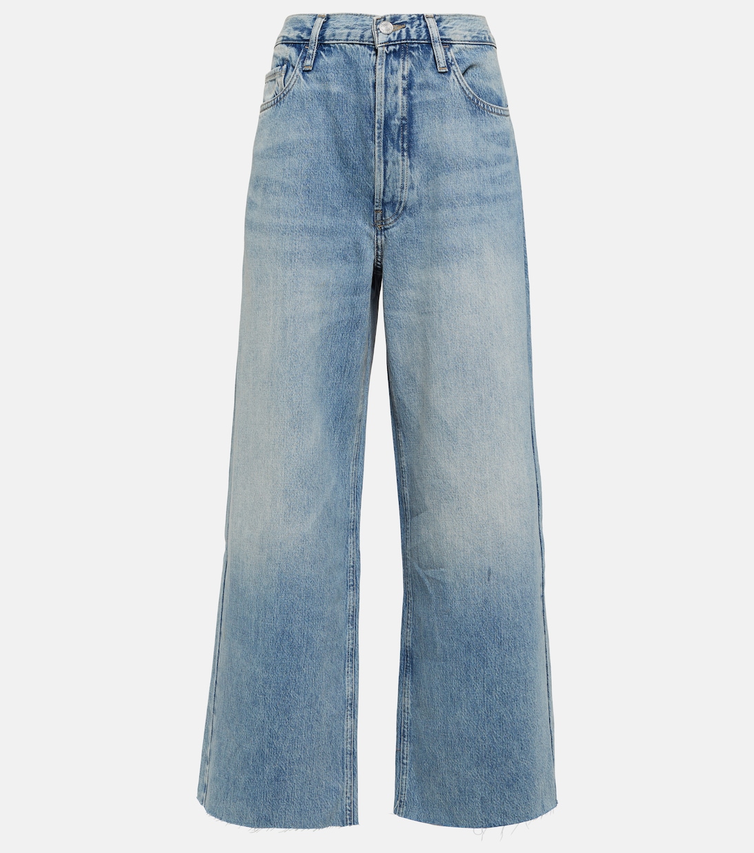 Le низкие мешковатые джинсы широкого кроя Frame, синий