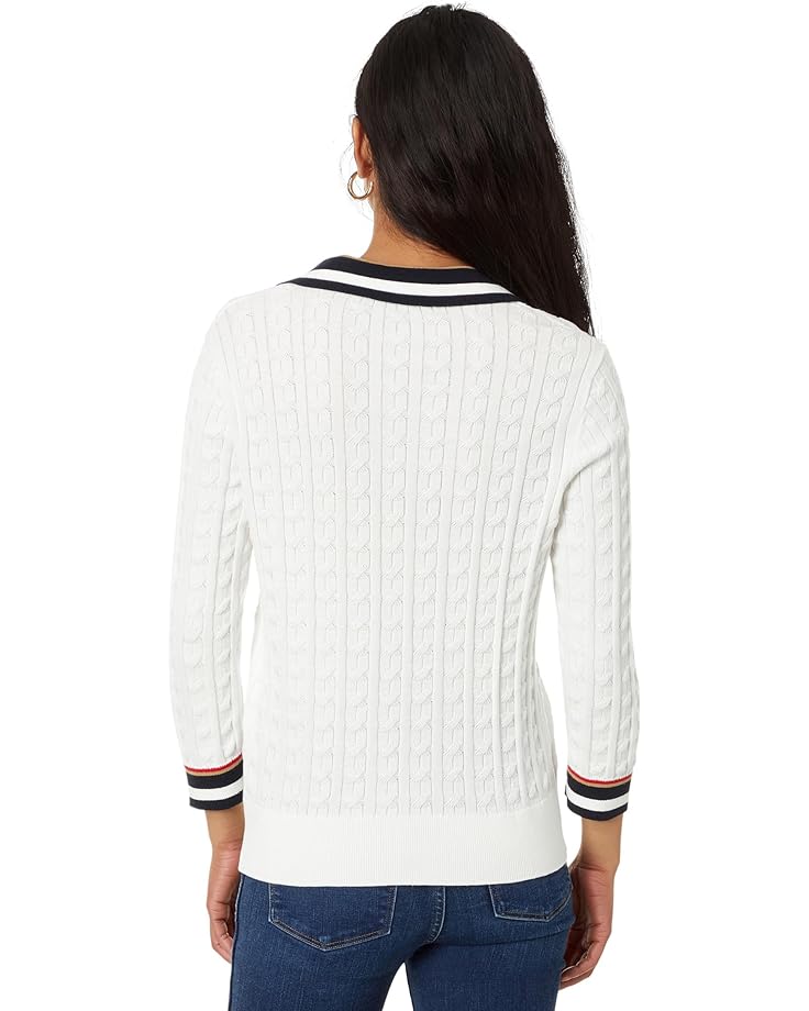 

Свитер Tommy Hilfiger Cable Johnny Collar Sweater, цвет Ivory Multi