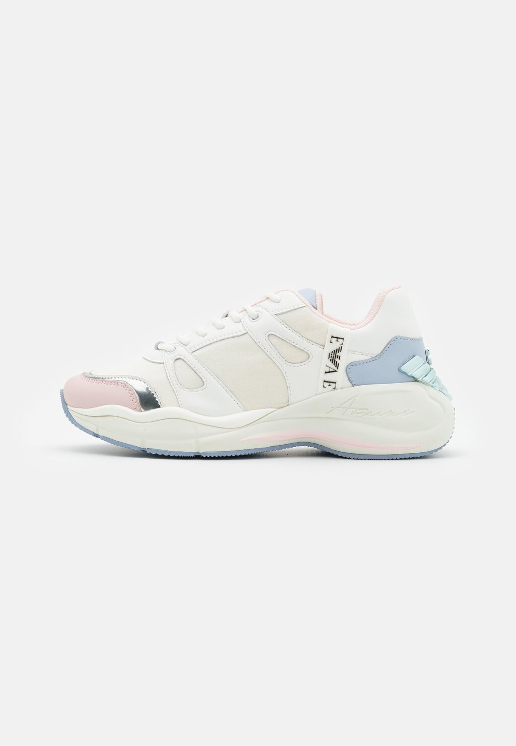 

Кроссовки Emporio Armani ОРЕЛ, цвет optic white/lotus/light blue