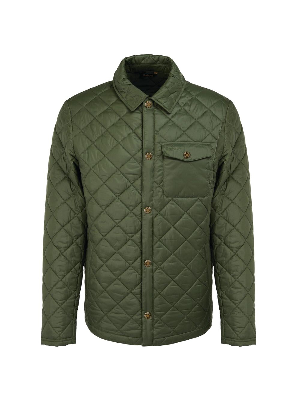 

Стеганая куртка-рубашка Newbie Barbour, оливковый