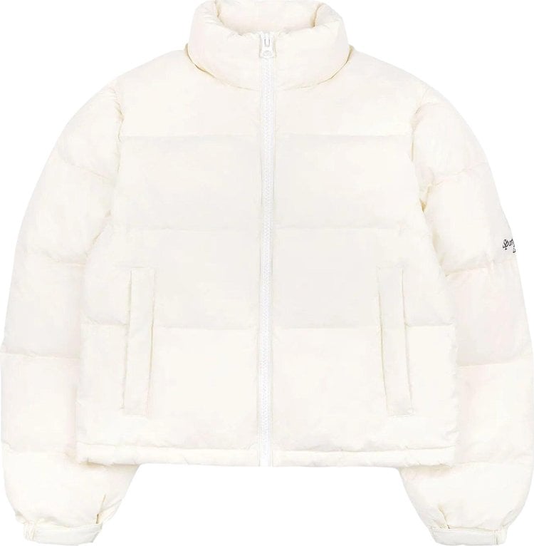 

Куртка Sporty & Rich Crown LA Puffer 'Cream', кремовый