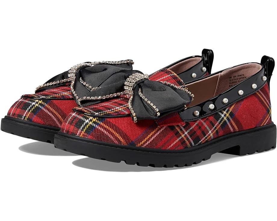 

Лоферы Betsey Johnson Vince, цвет Red Plaid