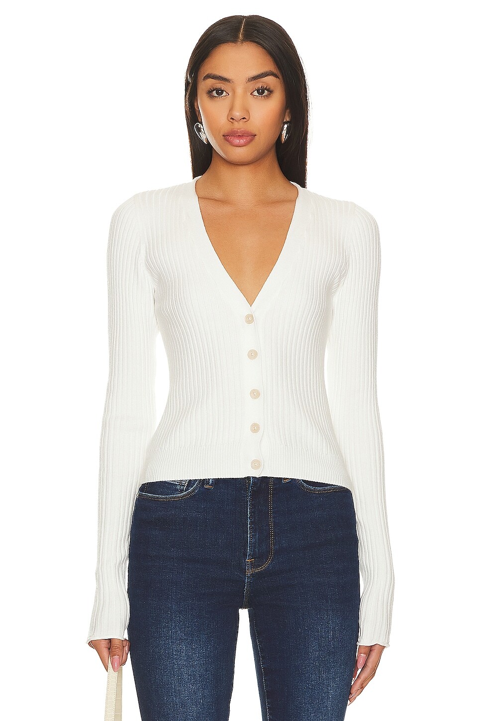 

Топ Good American Cozy Rib, цвет Ivory001