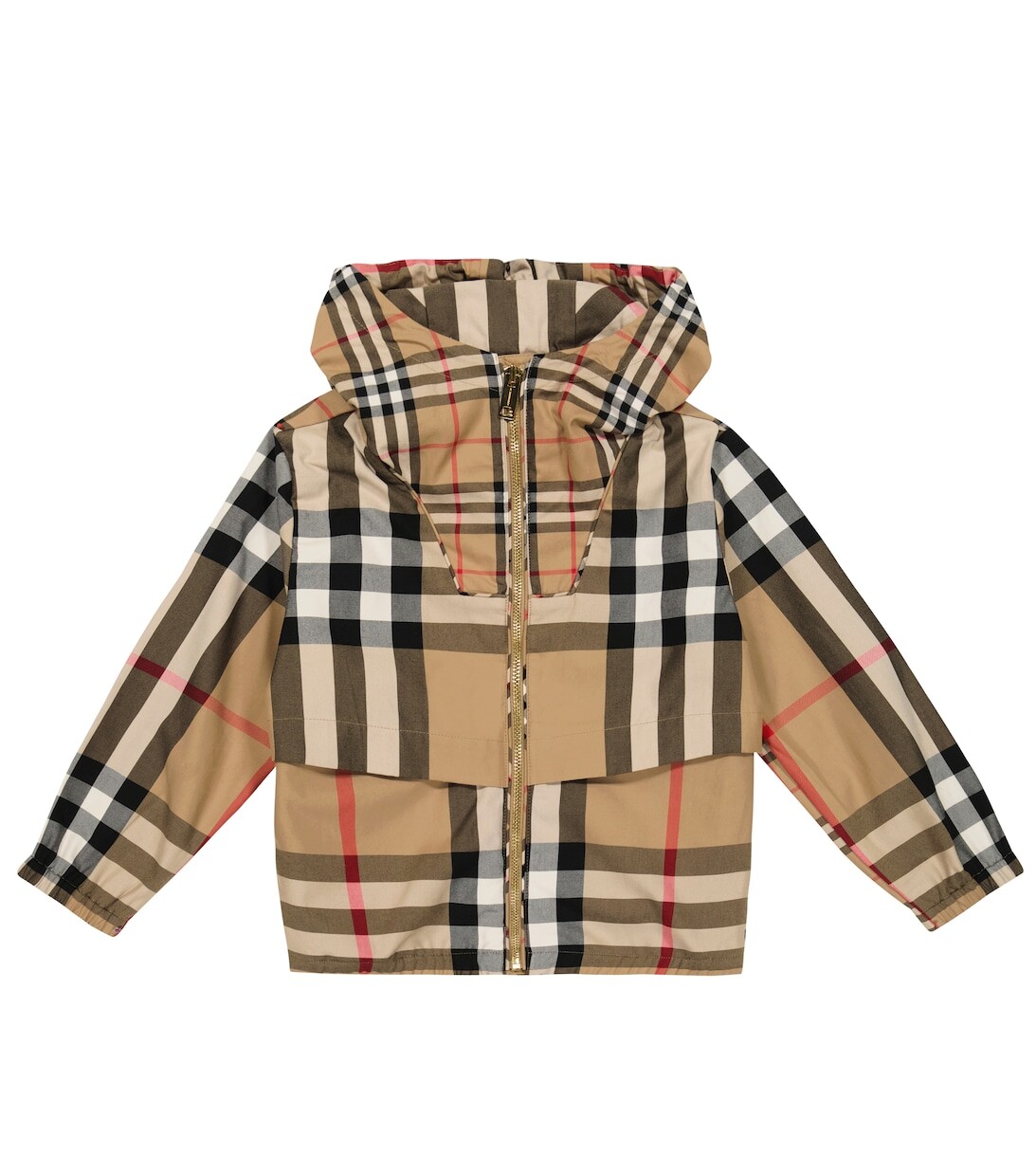

Хлопковая куртка в клетку Burberry, бежевый