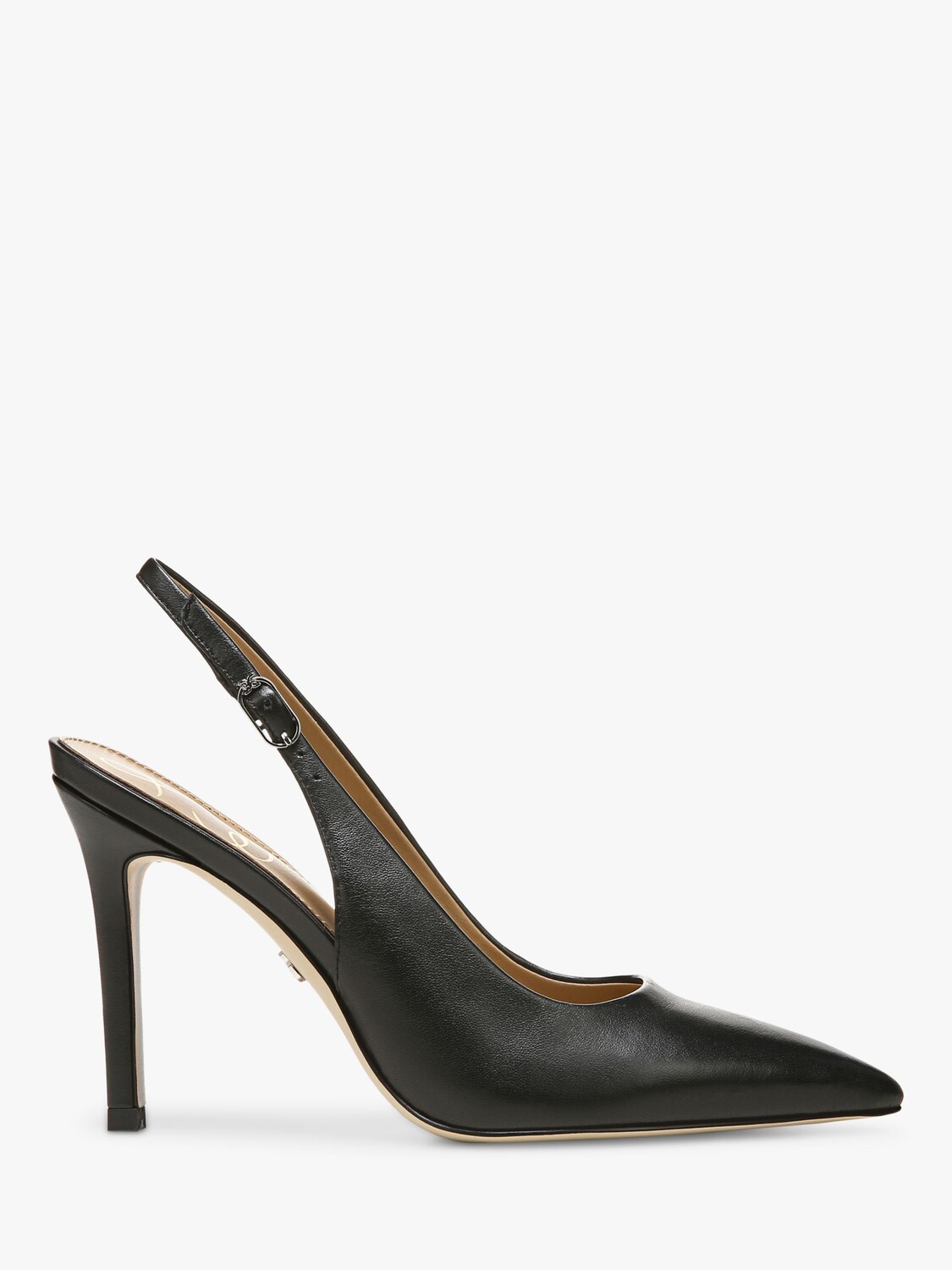 

Кожаные туфли на каблуке Sam Edelman Hazel с открытой пяткой, черный