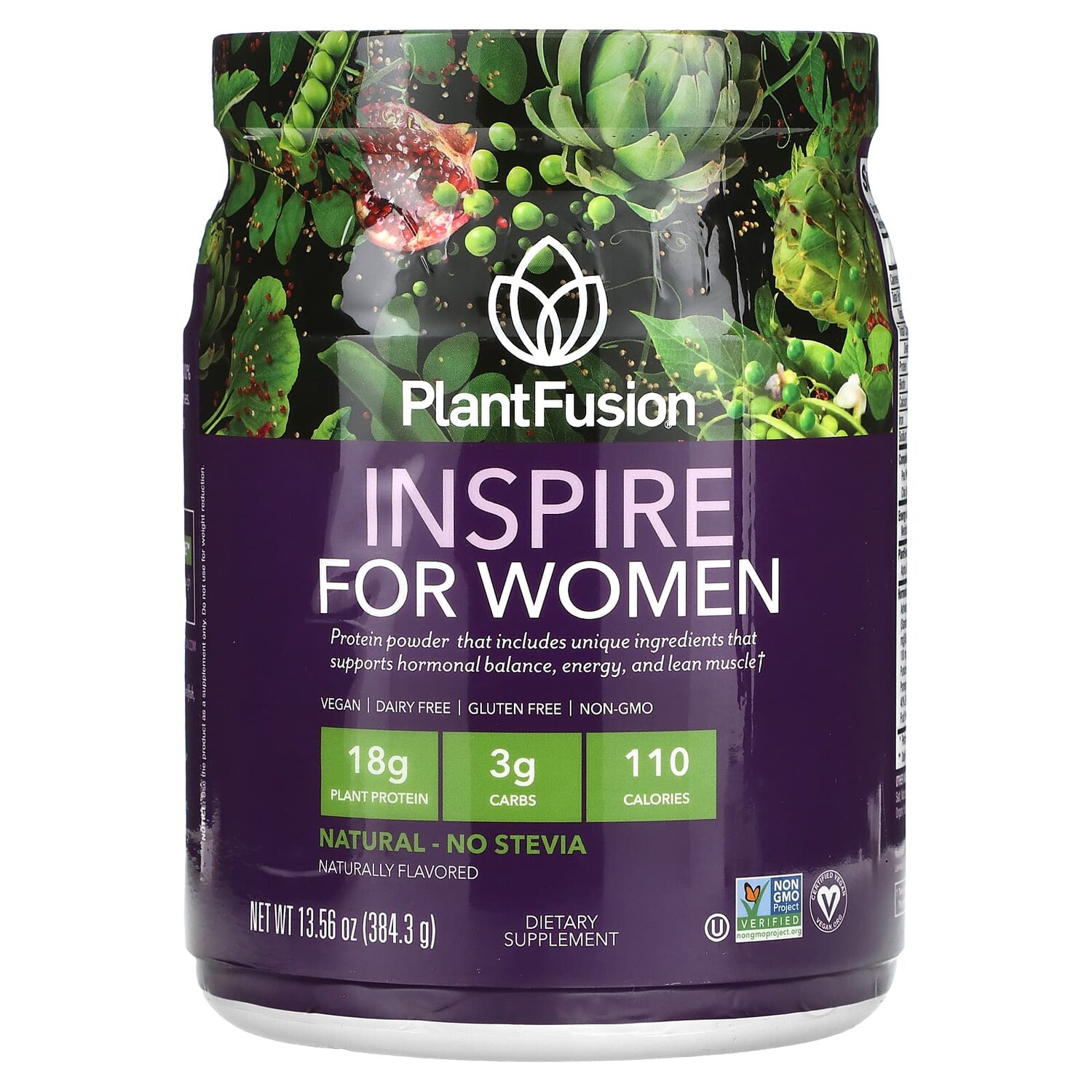 

Inspire for Women, натуральный, 384,3 г (13,56 унции), PlantFusion