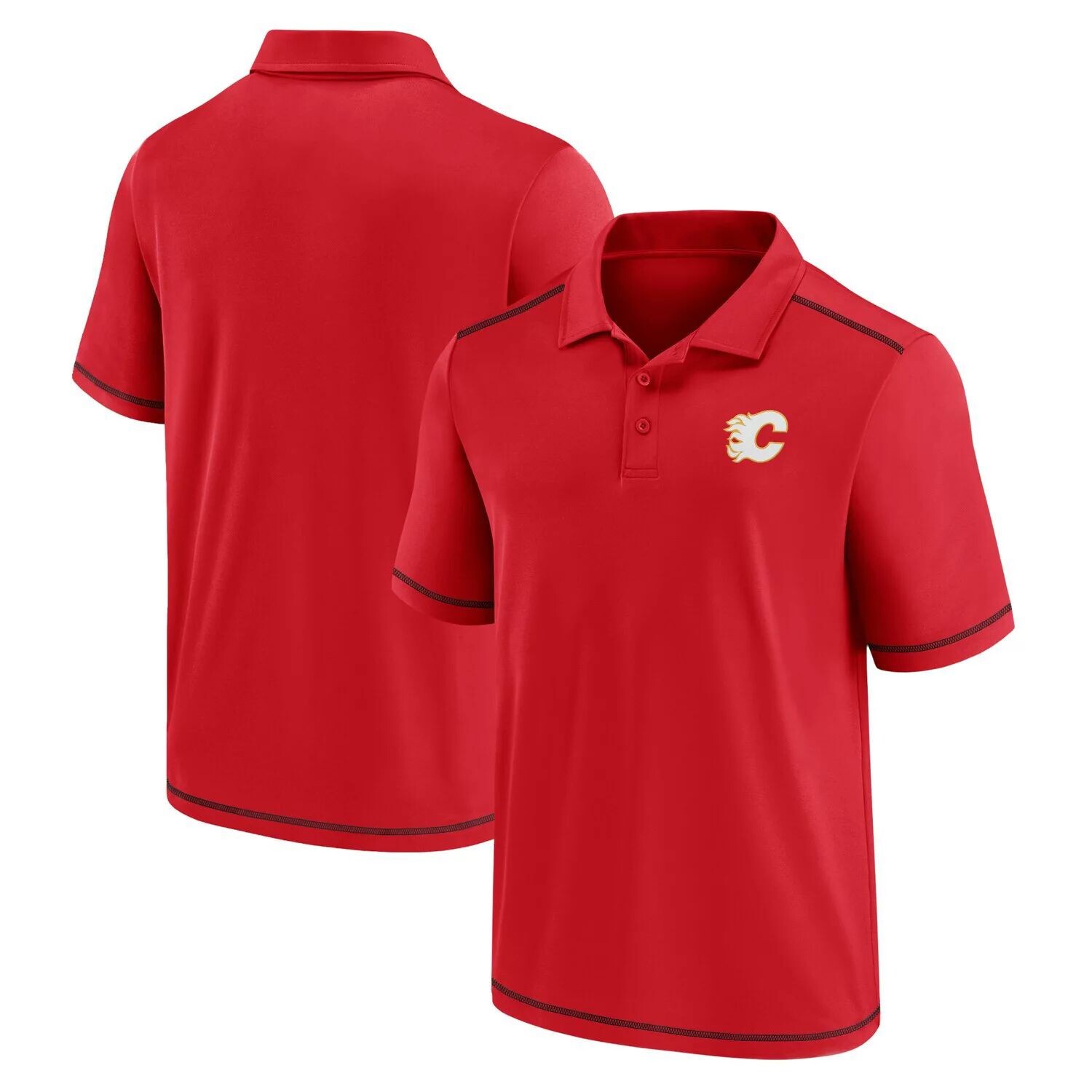

Мужское поло Fanatics с фирменным красным логотипом Calgary Flames Primary, Красный